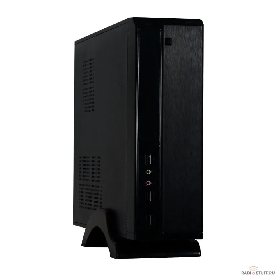 Exegate EX268690RUS Корпус MiniITX Exegate MI-207 Black, miniITX/mATX, <M400, 80mm>, 2*USB, Audio