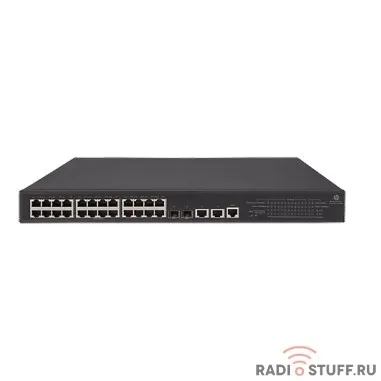 HP JG962A Коммутатор 1950-24G-2SFP+-2XGT-PoE+ Switch (24x10/100/1000 RJ-45 + 2x1G/10G RJ-45 + 2x1G/10G SFP+, web-managed, 19\") 