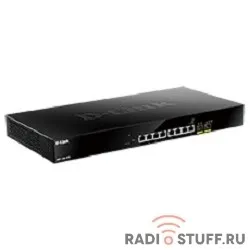 D-Link DMS-1100-10TS/A1A Настраиваемый коммутатор с 8 портами 100/1000/2.5GBase-T и 2 портами 10GBase-X SFP+