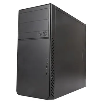 MidiTower Powerman ES861 Black PM-400ATX 2*USB 2.0,HD,Audio mATX