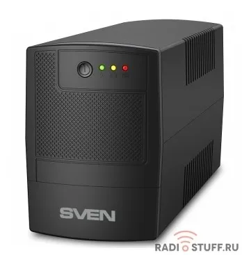 SVEN Источник бесперебойного питания SVEN UP-B800 (390Вт,вх.~175-290В,вых.~230В,3*IEC(C13) розетки)