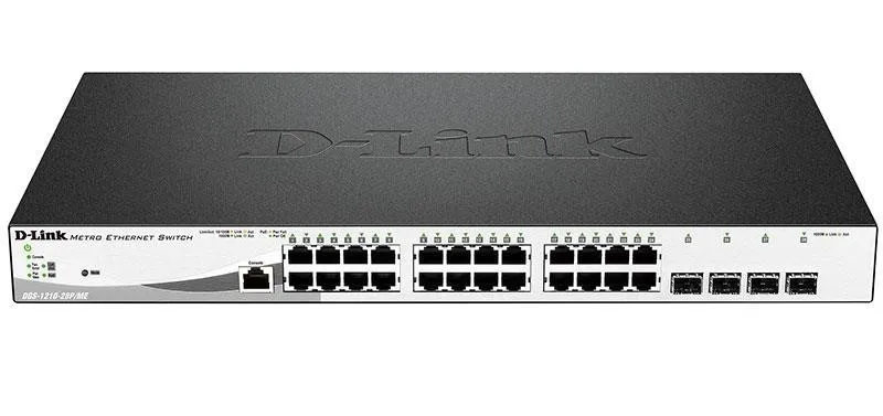 Коммутатор 24PORT 10/100/1000 POE DGS-1210-28P/ME/B1A D-LINK