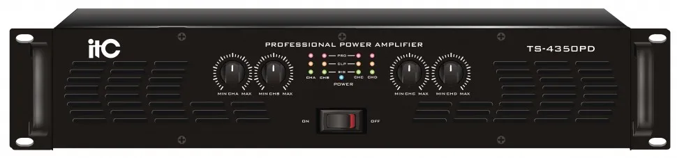 ITC TS-4200PD стерео усилитель 4×120W@8Ω,4×200W@4Ω