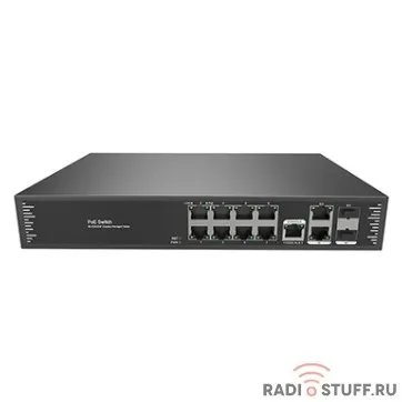 Just JT-POE31108PFM Интеллектуальный управляемый 10 портовый PoE коммутатор L2 уровня