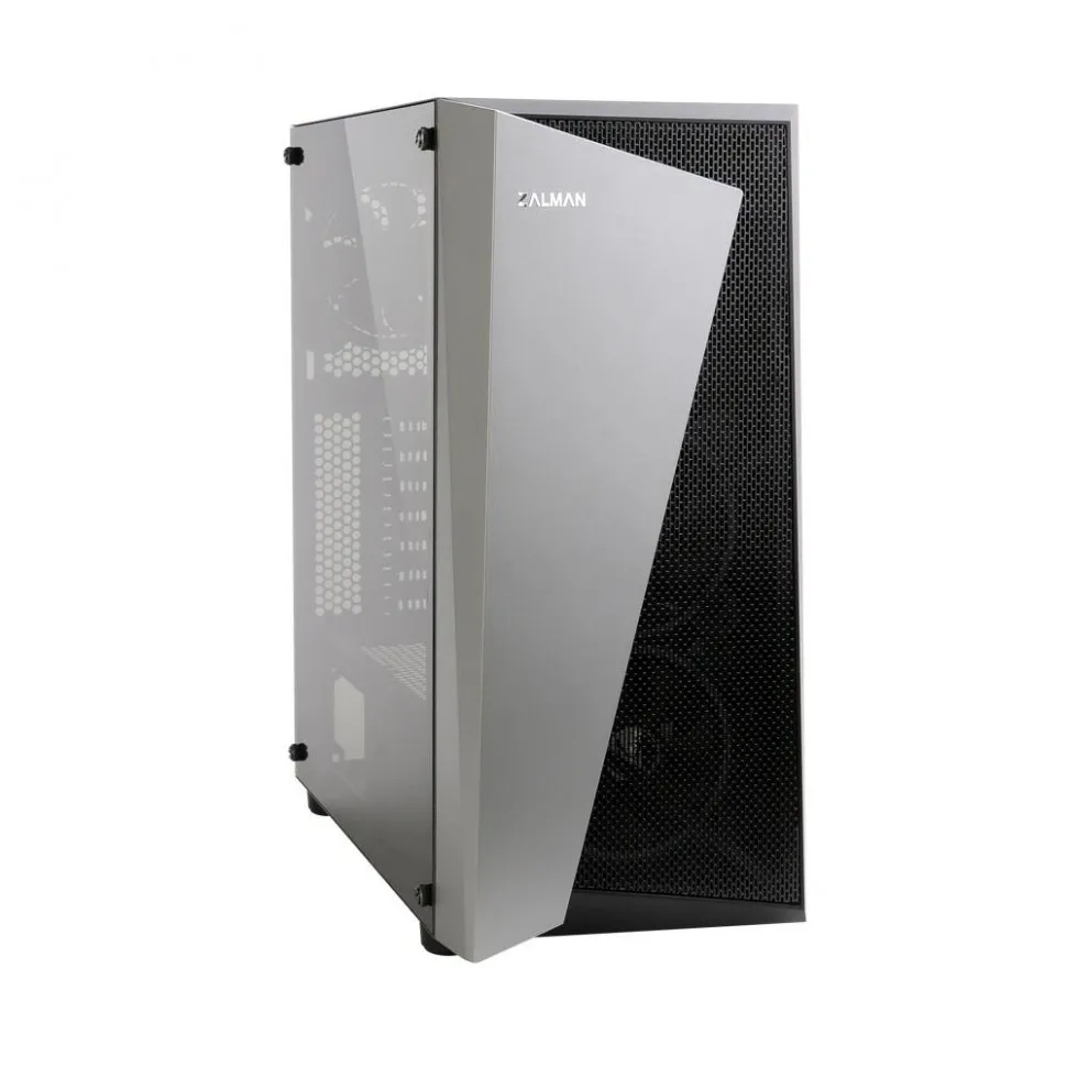 ZALMAN S4 Plus, ATX, BLACK, WINDOW, 1x5.25", 4x3.5", 1x2.5", 2xUSB2.0, 1xUSB3.0, FRONT 2x120mm, REAR 1x120mm