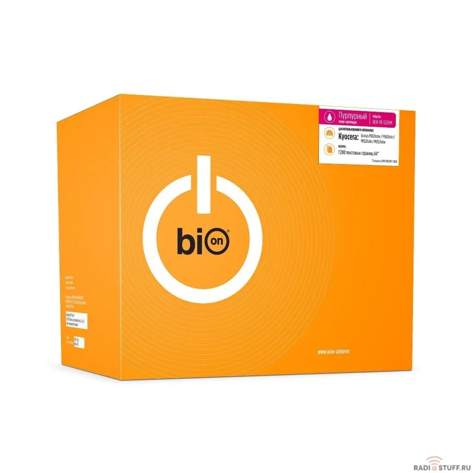 Bion TK-5220M Картридж для Kyocera Ecosys P5021cdw/P5021cdn/M5521cdn/M5521cdw (1200  стр.), Пурпурный