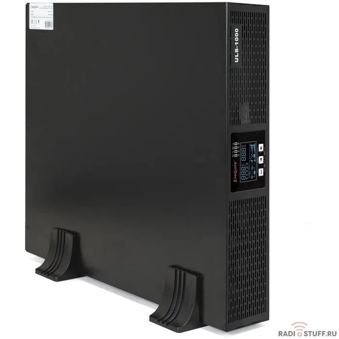 Exegate EP285646RUS ИБП On-line ExeGate PowerExpert ULS-1000.LCD.AVR.C13.USB.RS232.SNMP.2U <1000VA/1000W, On-Line, PF=1, LCD, 4*IEC-C13, RS232, USB, SNMP-slot, Rackmount 2U/Tower, Black>