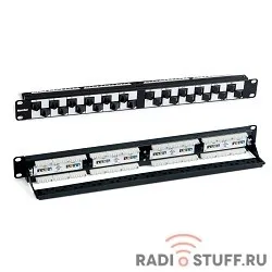 Патч-панель высокой плотности 19", 1U, 48 портов, cat.6e, Dual Type, Hyperline
