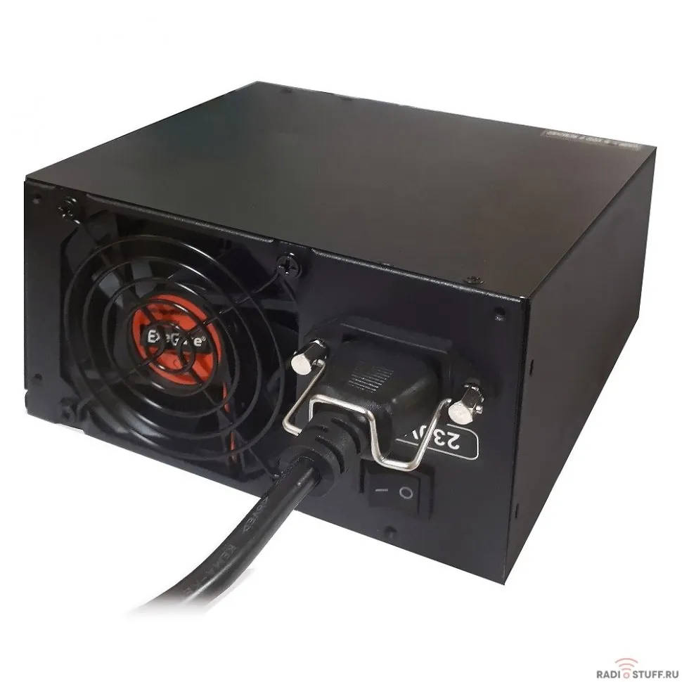 Exegate EX220362RUS-S Блок питания 700PPX RTL, ATX, SC, black, APFC,14cm,24p+(4+4)p, PCI-E, 5*SATA, 4*IDE, FDD + кабель 220V с защитой от выдергивания