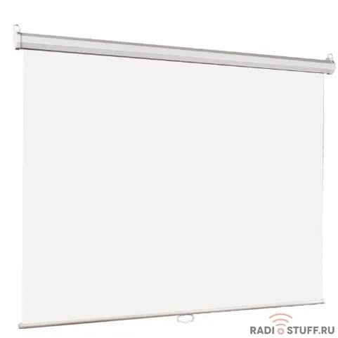 Lumien Eco Picture [LEP-100108] Настенный экран  180х180см (рабочая область 174х174 см) Matte White восьмигранный корпус, возможность потолочн./настенного крепления, уровень в комплекте, 1:1 (треуголь