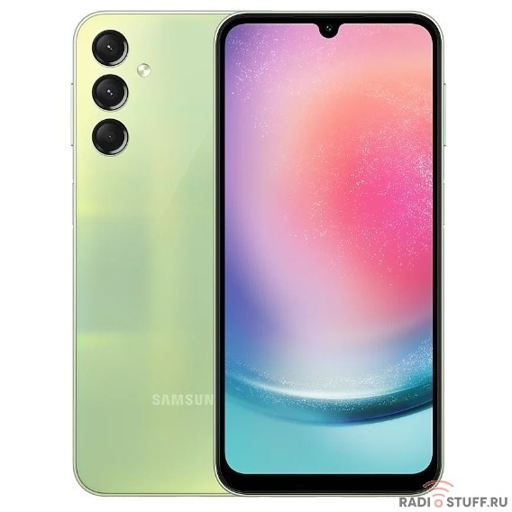 Смартфон Samsung SM-A245F Galaxy A24 128Gb 4Gb [SM-A245FLGUCAU] зеленый моноблок 3G 4G 6.4" 1080x2340 Android 13 50Mpix 802.11 a/b/g/n/ac NFC GPS GSM900/1800 GSM1900