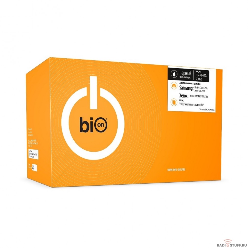 Bion ML-1610/SCX4521 Картридж для Samsung ML-1610/2010/2510/2570/SCX-4521F; Xerox Phaser-3117/3122/3124/3125 (3000  стр.), Черный