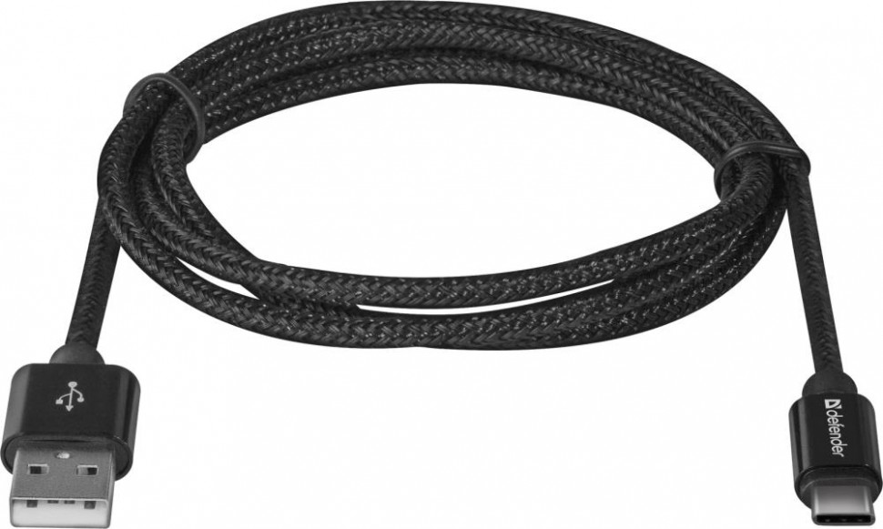 Кабель USB2.0 TO TYPE-C 1M BLACK USB09-03T 87814 DEFENDER