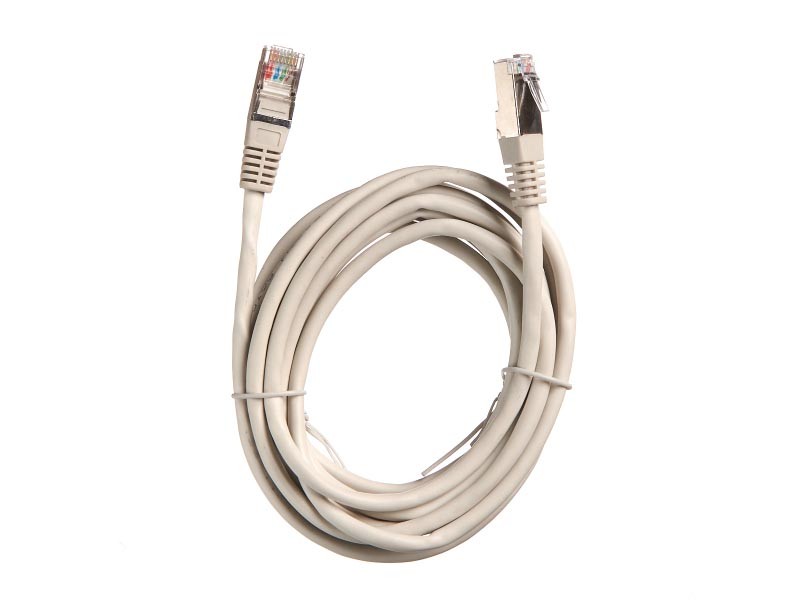 Патч-корд Technolink FTP4 cat.5е, 3.0м, BC, LSZH, серый, литой коннектор