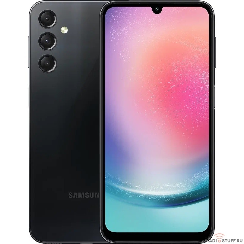 Samsung Galaxy A24 SM-A245F 128Gb 4Gb black 3G 4G 6.4" And13 802.11 a/b/g/n/ac NFC GPS (SM-A245FZKUMEA)