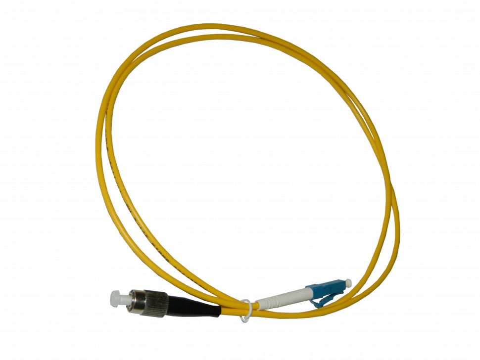 Патч-корд оптический переходной LC-FC/UPC SM Simplex 3.0мм 9/125, 1м