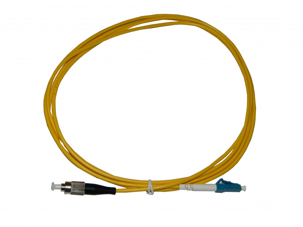 Патч-корд оптический переходной LC-FC/UPC SM Simplex 3.0мм 9/125, 2м Netko