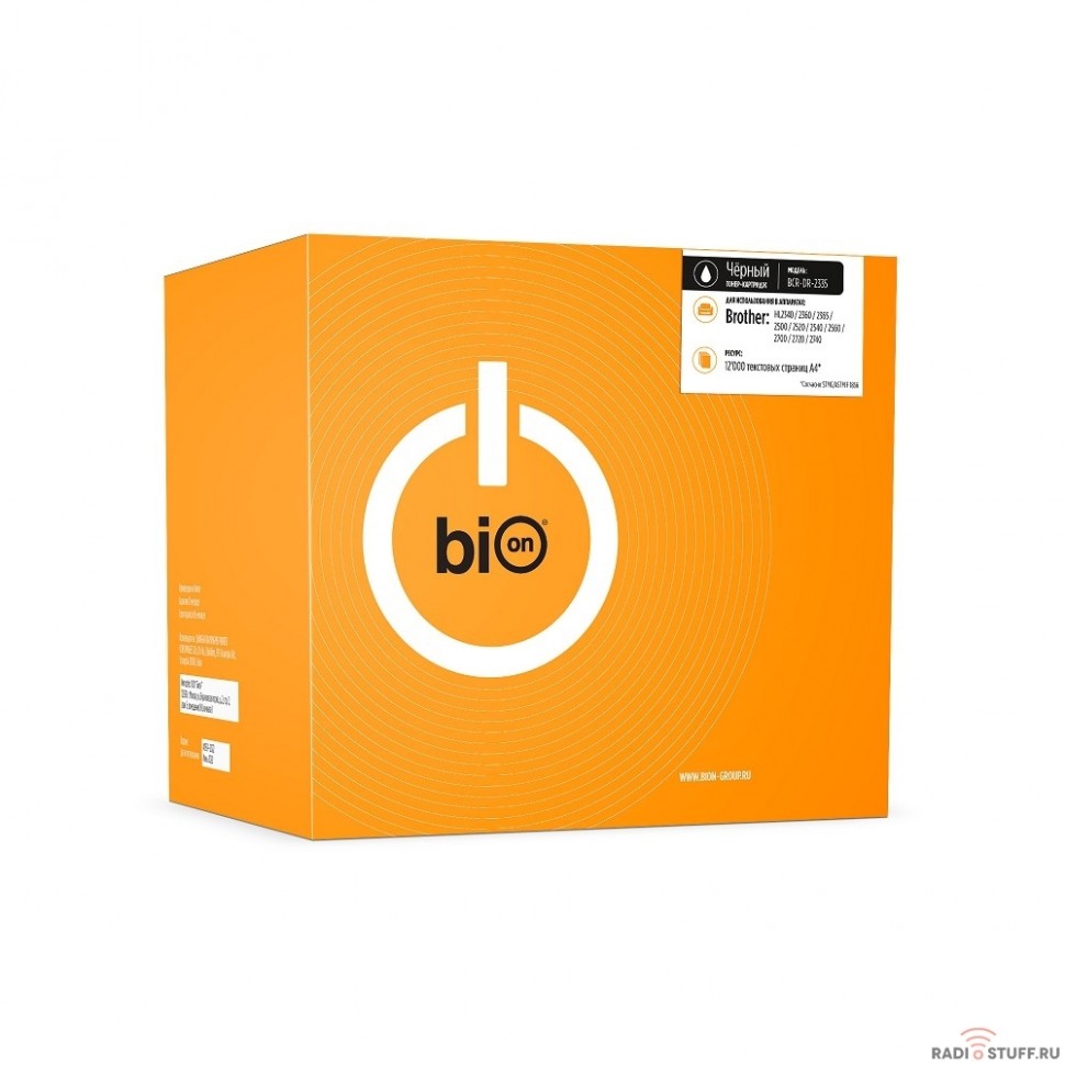 Bion DR-2335 Драм-картридж для Brother HL-L2300DR/HL-L2340DWR/HL-L2360DNR/HL-L2365DWR/DCP-L2500DR/DCP-L2520DWR/DCP-L2540DNR/DCP-L2560DWR/MFC-L2700DWR/MFC-L2740DWR/MFC-L2700DNR (12000  стр.)
