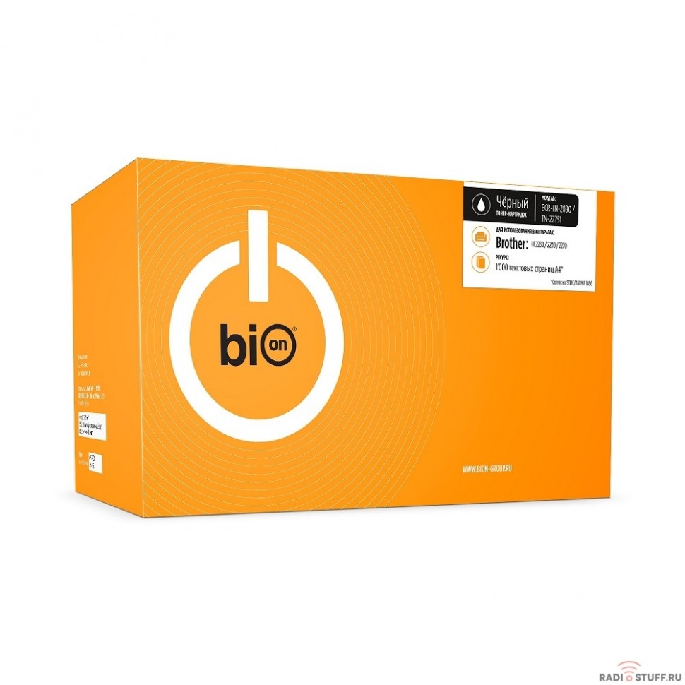Bion TN-2090/TN-2275 Картридж для Brother HL-2130/2132/2240/2240D/2250DN/2270DW, DCP-7055/7060/7065DN, MFC-7360/7460DN/7860D (2600  стр.), Черный