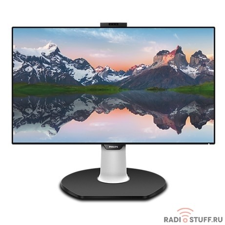 LCD PHILIPS 31.5" 329P9H (00/01) черный {IPS LED 3840x2160@60Hz 5ms 16:9 178°/178° 350cd 1300:1 HDMIx2 USBhub Type-C RJ45 Webcam 2Wx3 audioout}
