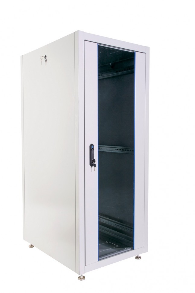 Шкаф телекоммуникационный напольный ЭКОНОМ 30U (600 × 800) дверь стекло, дверь металл