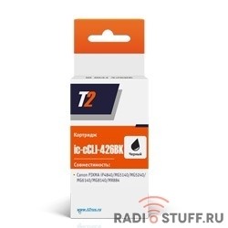 T2 CLI-426BK Картридж (IC-CLI-426-BK) для  Canon Pixma iP4840/iP4940/MG5140/MG5240 черный с чипом