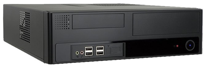 Slim Case InWin BL641 Black 300W 4*USB+AirDuct+Fan+Audio mATX*6102794