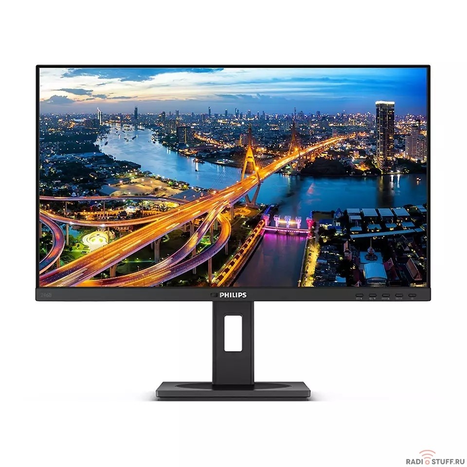 LCD PHILIPS 23.8" 246B1 {IPS 2560x1440 75Hz 4ms 178/178 250cd 1000:1 8bit 2xHDMI1.4 DisplayPort1.4(in/out) RJ-45 3xUSB3.2 USB-C(90W) 2x2W Pivot VESA}