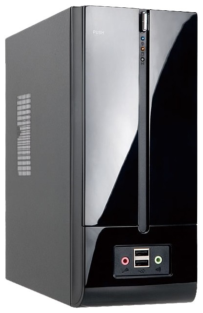Slim Case InWin BM639BL Black 160W 2*USB+AirDuct+Fan+Audio*6104029