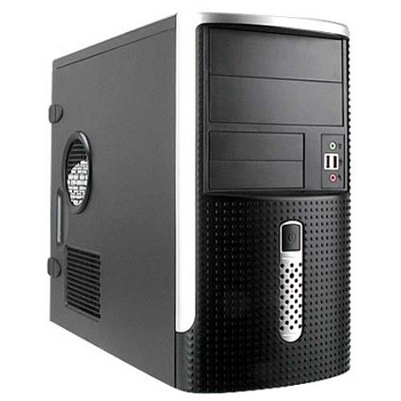 Mini Tower InWin EMR001 Black/Silver 500W 2*USB+AirDuct+Audio mATX