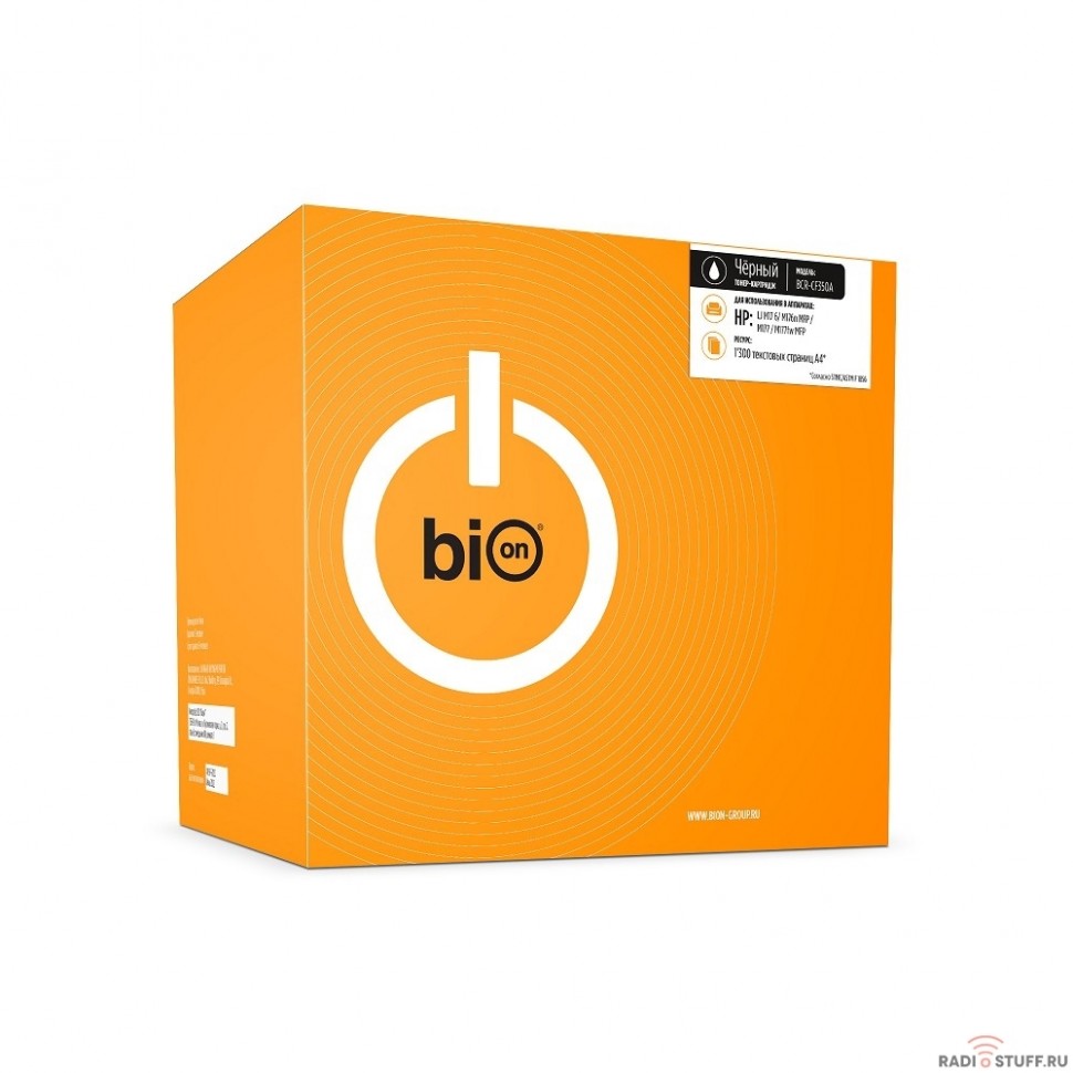 Bion CF350A Картридж для HP LaserJet Pro MFP M176/M176FN/M177/M177FW (1300  стр.), Черный