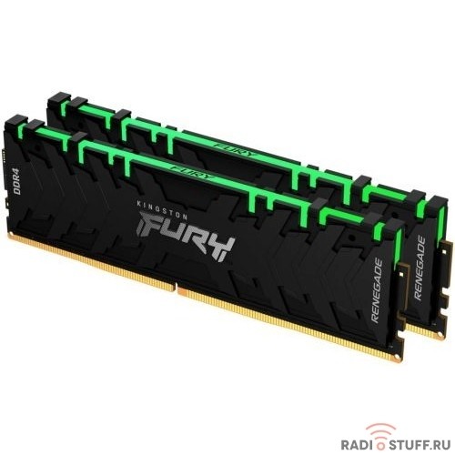 Kingston DRAM 64GB 3200MHz DDR4 CL16 DIMM (Kit of 2) FURY Renegade RGB Black KF432C16RBAK2/64