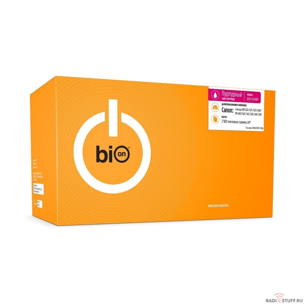 Bion 054HM Картридж для Canon i-Sensys LBP-620/621/623/640/MF-640/641/642/643/644/645 (2300  стр.), Пурпурный