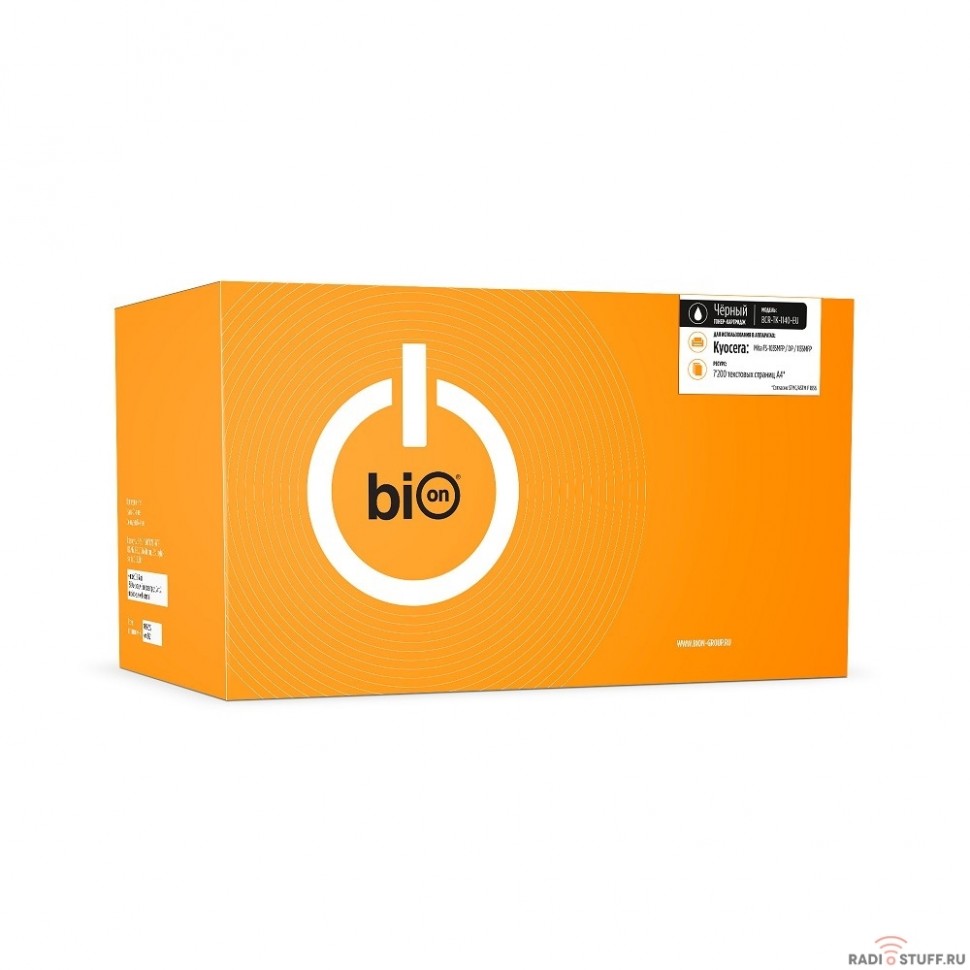 Bion TK-1140-EU Картридж для Kyocera FS-1035MFP/DP/1135MFP/1030, ECOSYS M2035dn/M2535DN (7200  стр.), Черный