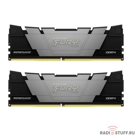 Память оперативная/ Kingston 32GB3200MT/s DDR4 CL16DIMM (Kit of 2)1Gx8 FURY Renegade Black KF432C16RB12K2/32