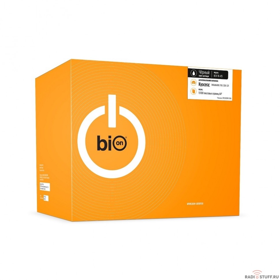 Bion TK-435 Картридж для Kyocera TASKalfa 180/181/220/221 (15000  стр.), Черный