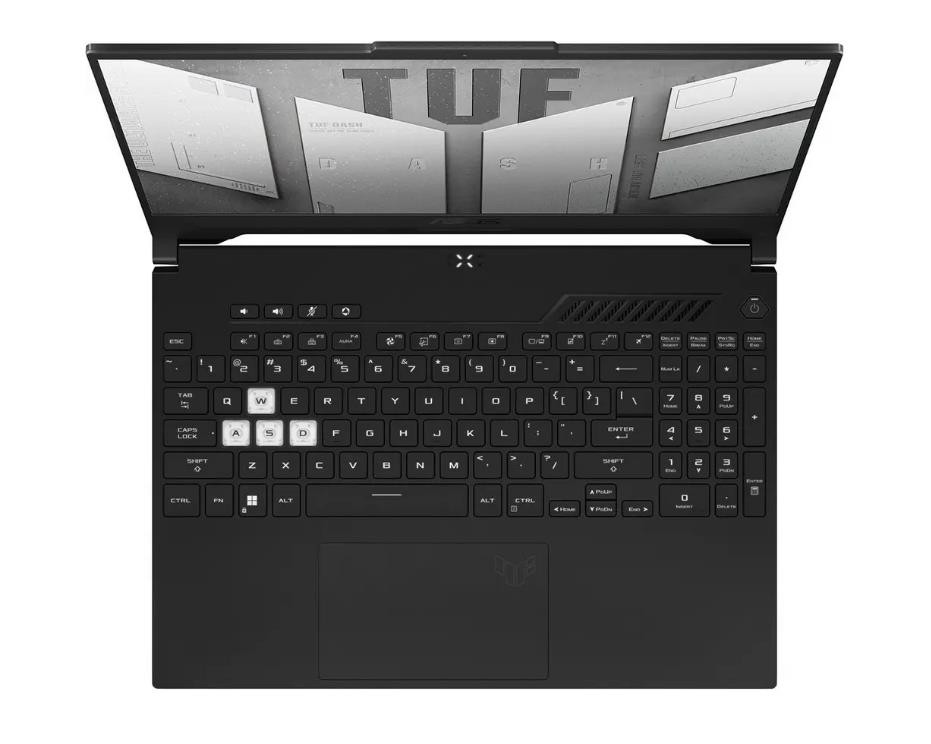 Ноутбук ASUS TUF Dash F15 FX517ZC-HN111 15.6" 1920x1080 Intel Core i7-12650H RAM 16Гб SSD 1Тб NVIDIA GeForce RTX 3050 4Гб ENG/RUS без ОС черный 2 кг 90NR09L3-M00EJ0